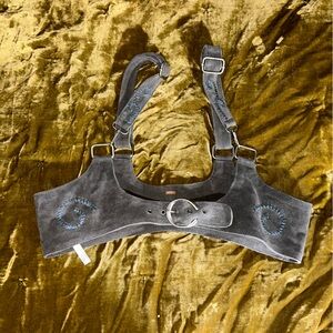 Free People Suede Beacon Corset Harness
